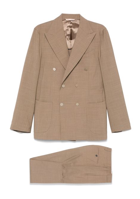 Sugar brown double-breasted suit Briglia 1949 - men